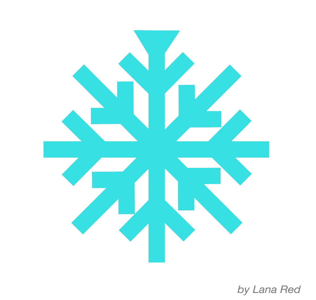 Simple Snowflake Outline