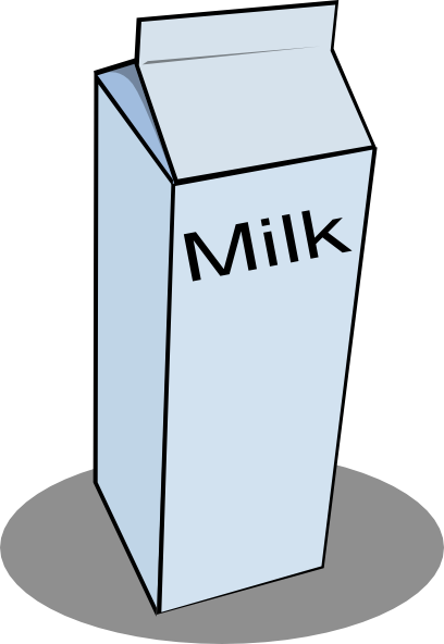 Milk Carton clip art - vector clip art online, royalty free ...