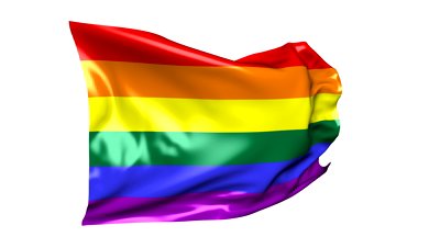 Rainbow looping flag waving in the wind - 344452 | Shutterstock ...