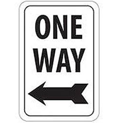 Caution signs | Parking & Traffic signs | One Way Left Right Arrow