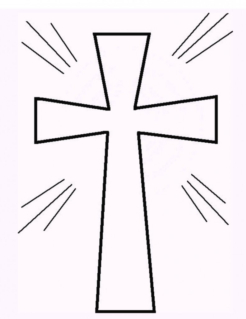 free clip art cross outline - photo #38