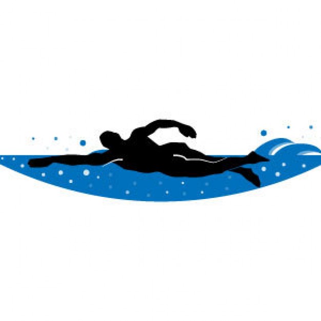 Swimmer Vector Clip Art | Download free Vector
