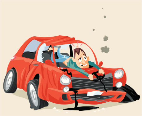 Car Accident Clip Art, Vector Images & Illustrations