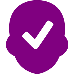 Purple approve icon - Free purple check mark icons