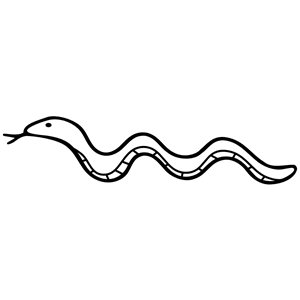 Snake Outline clipart, cliparts of Snake Outline free download ...