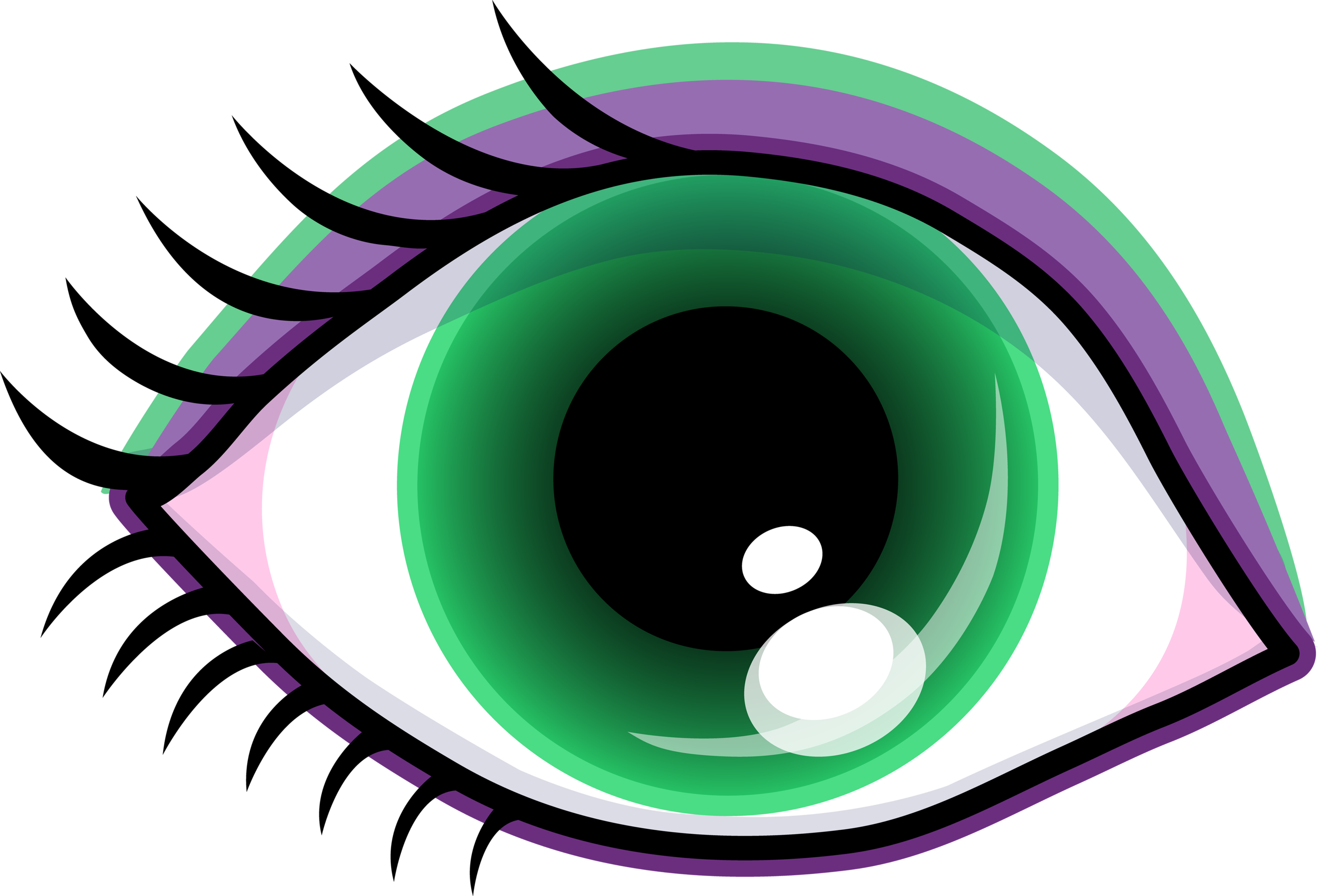 Cartoon Green Eyes Clipart - Free to use Clip Art Resource
