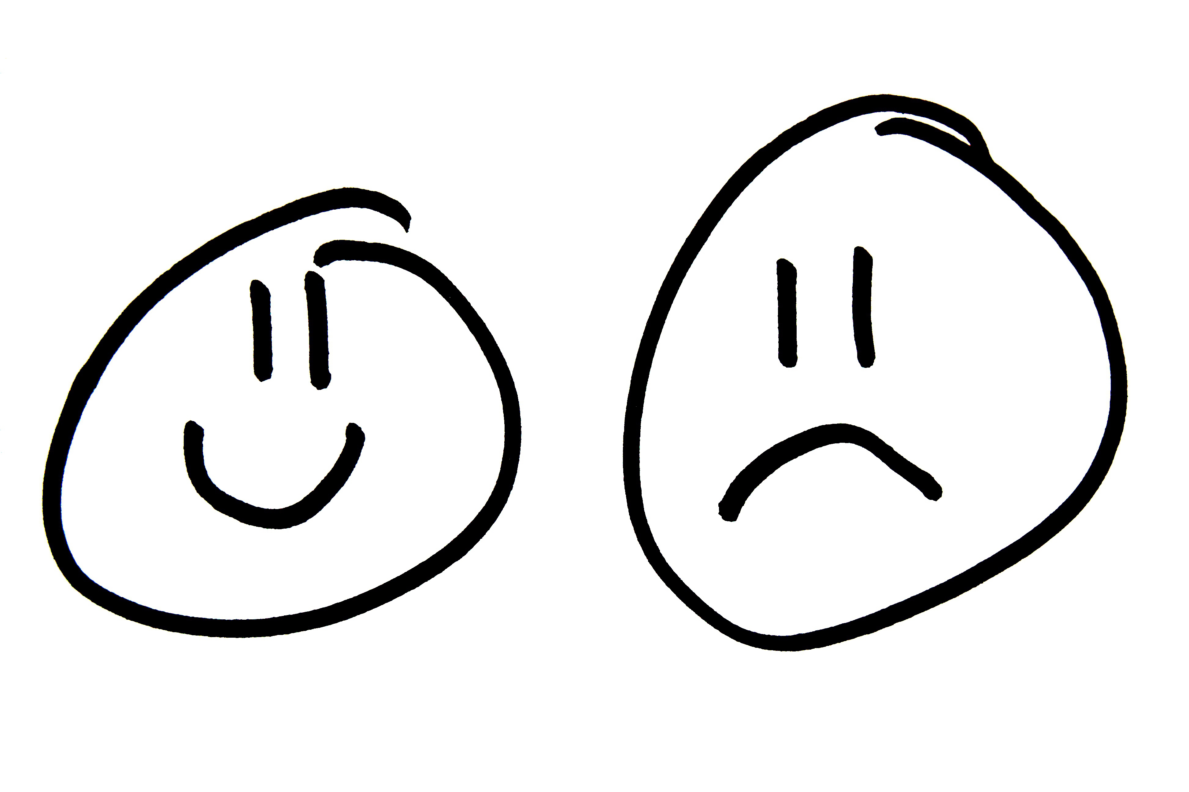 Happy Face Sad Face Clipart Best