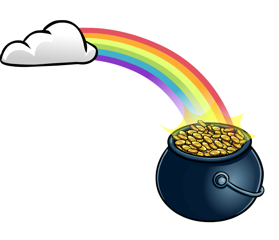 rainbow pot of gold clipart - photo #13