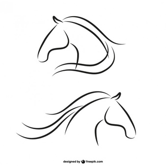 Horse head outline Icons | Free Download