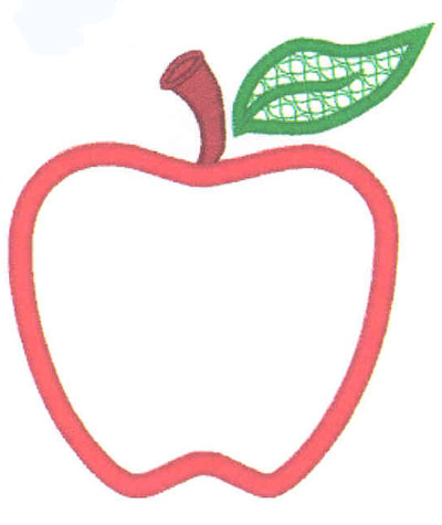 Free clipart outline of apples
