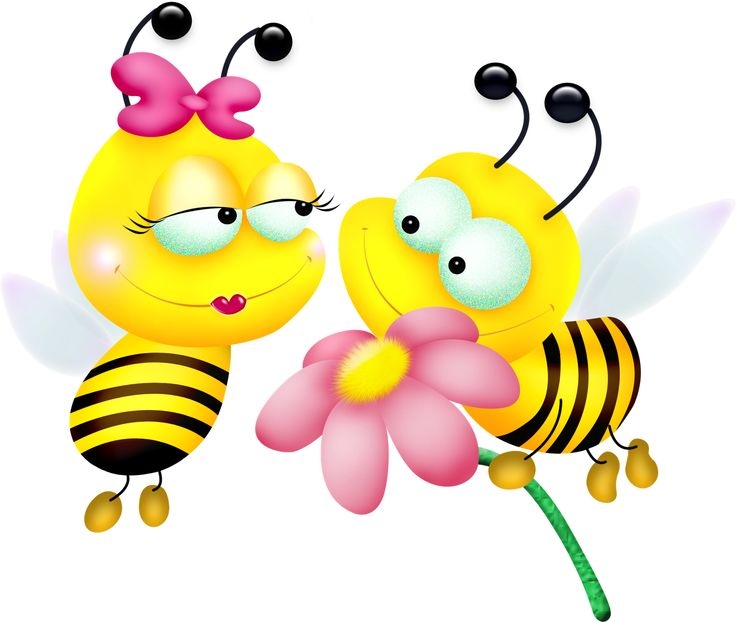 Bumble Bee And Flower Clipart
