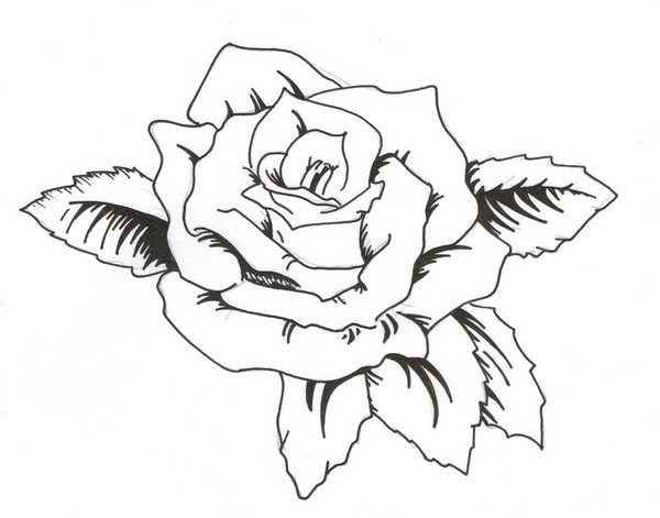 Old School Rose Tattoo Stencils | Design images