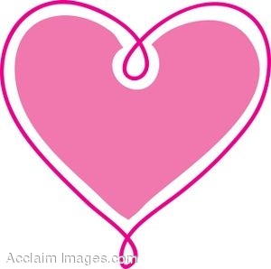 Clipart pink heart
