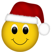 Santa Smiley Face Clipart