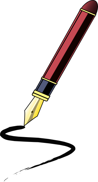 Pen Signature Clip Art - Cliparts and Others Art Inspiration