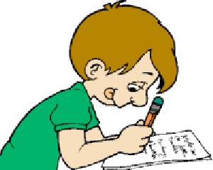 Student Taking Test Clipart