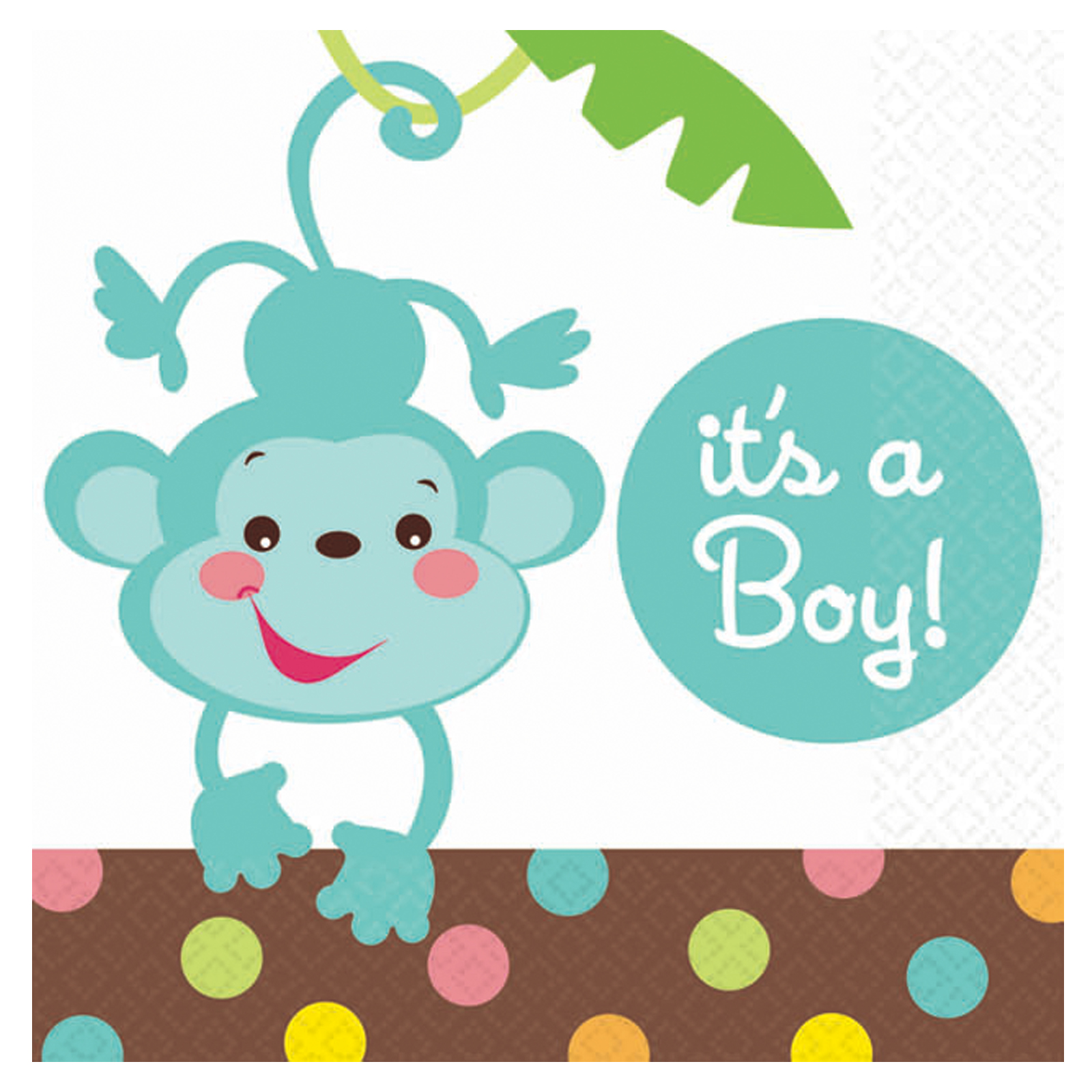 Monkey clipart baby shower boy