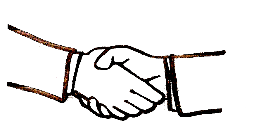 Drawing Of A Handshake - ClipArt Best