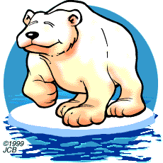 Cartoon polar bear clipart