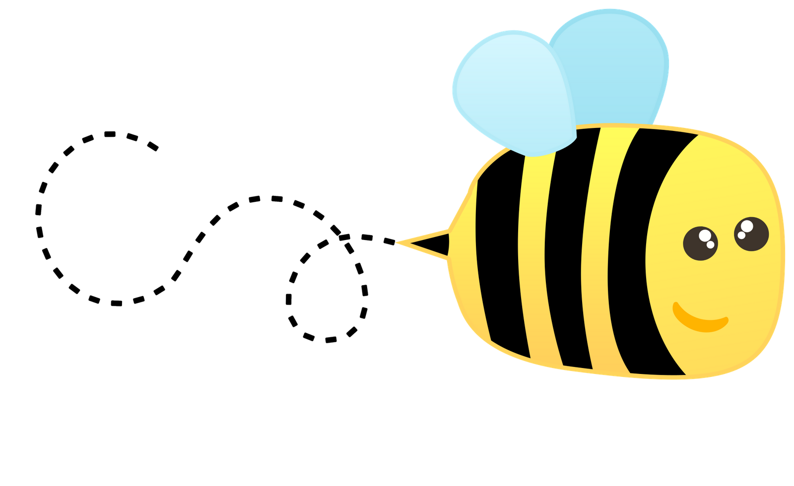 Bee clipart border