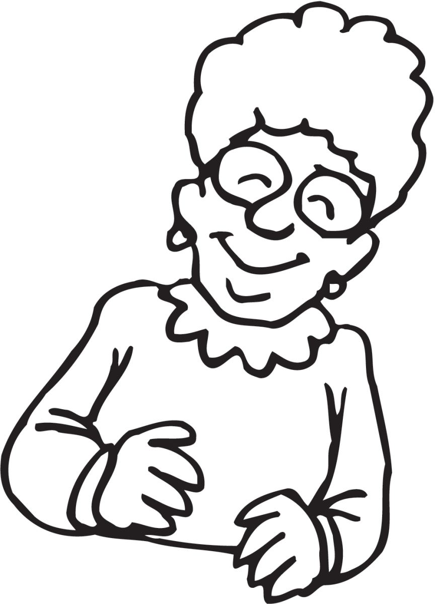 Grandma Drawing - ClipArt Best