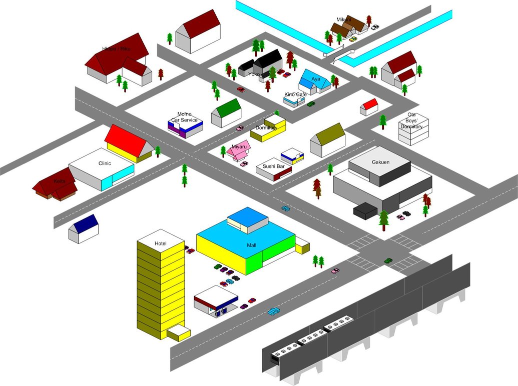 Town Map Clipart
