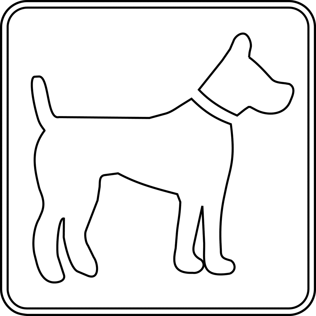 Dog Outline Clipart