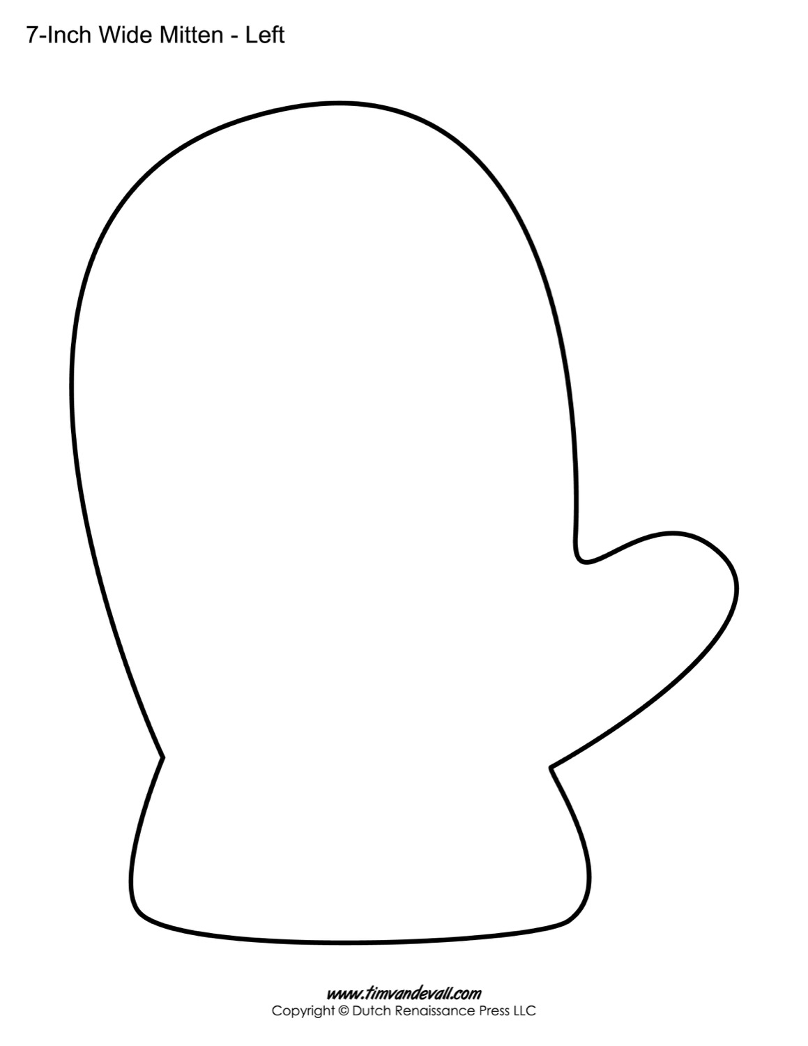 Mitten Outline ClipArt Best Mitten Outline ClipArt Best