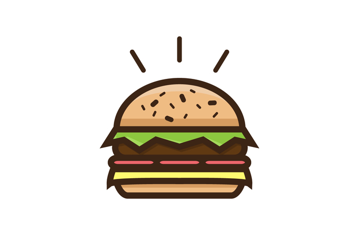 Thick Burger Vector - Download Free Vector Art, Stock Graphics ...
