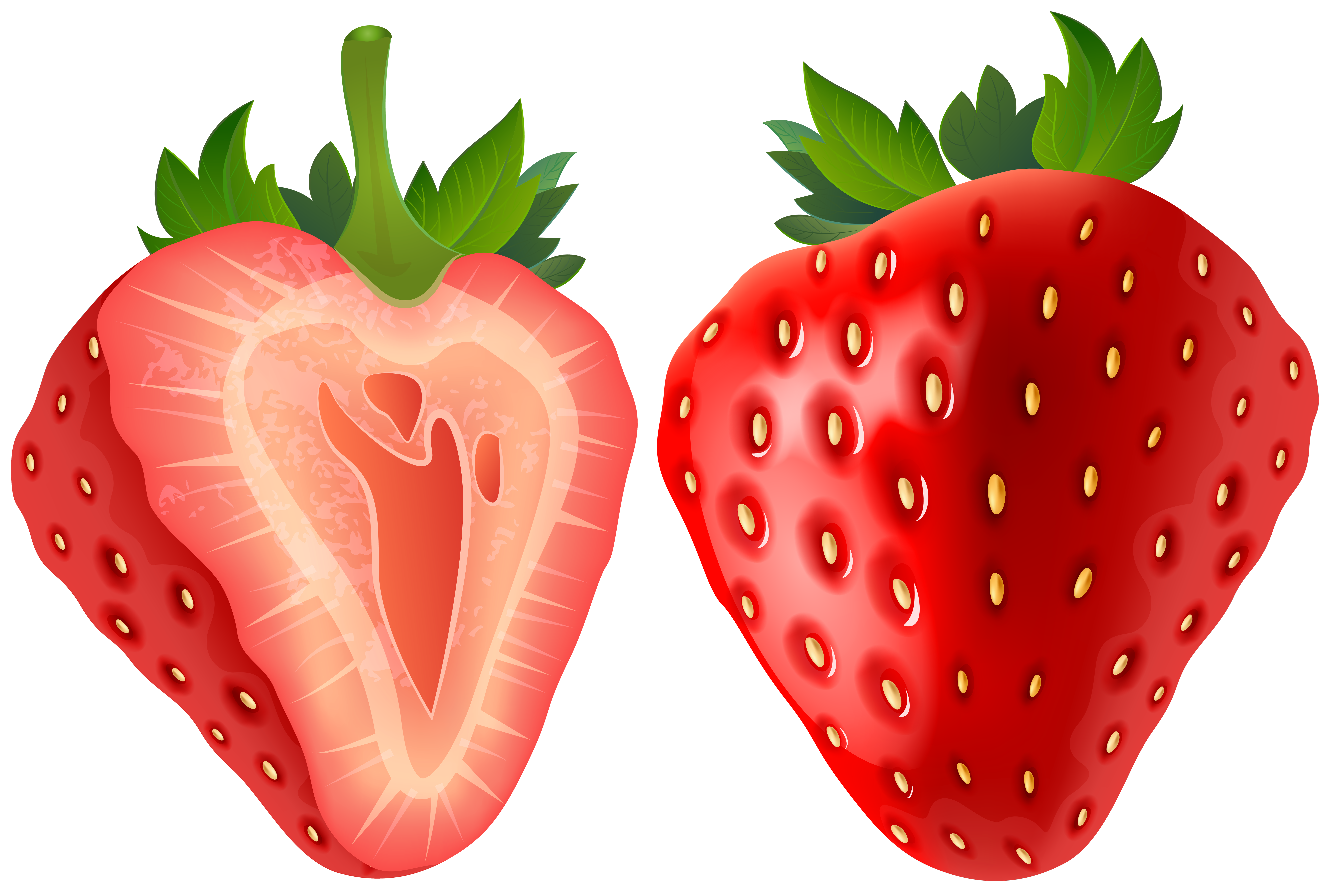 Strawberry Transparent PNG Clip Art Image. 