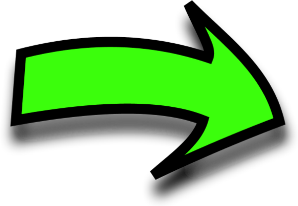 Arrows curved clipart green