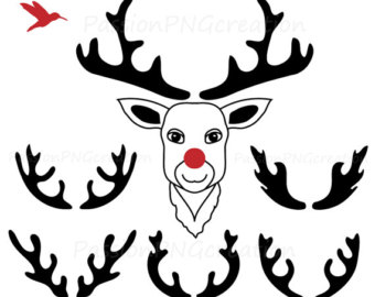 Reindeer antlers clip art