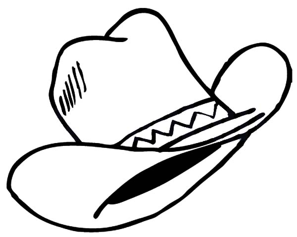 Wild Wild West Cowboy Hat Coloring Pages | Kids Play Color