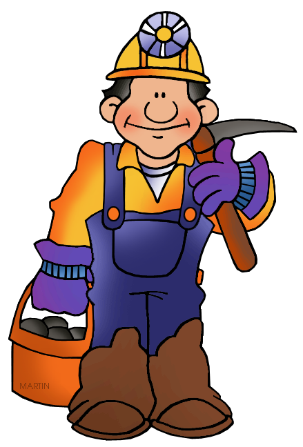 Coal miner clipart