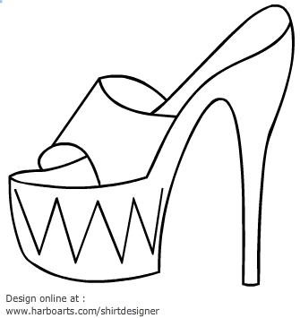 Shoe Outline Template | Free Download Clip Art | Free Clip Art ...