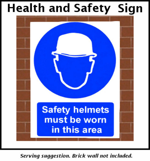 Second Life Marketplace - Hard Hat Required - Health and Safety Sign