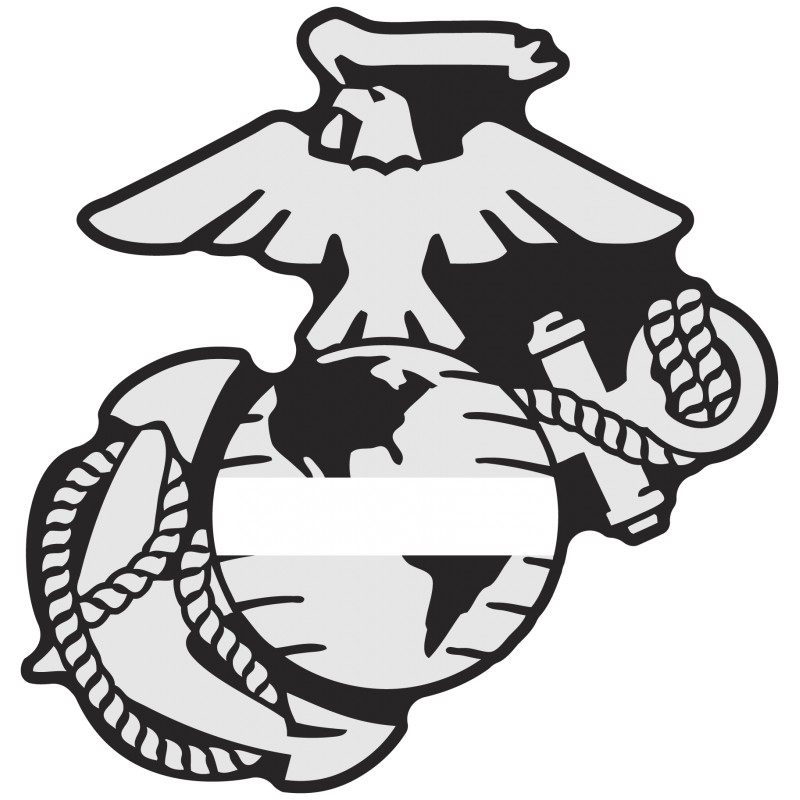 Thin Line USMC Eagle Globe Anchor Decals - Fire Safety Decals
