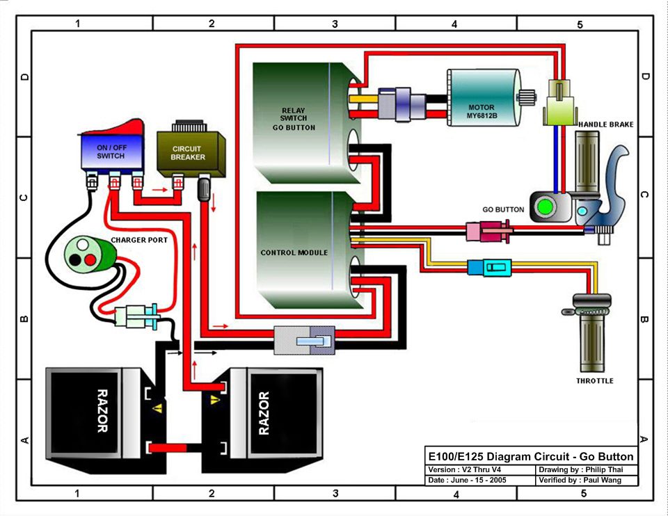 Wiring Diagram Razor E100 Electric Scooter - ClipArt Best