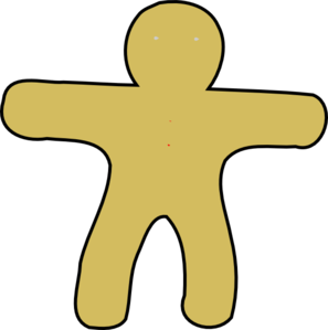 Gingerbread Man clip art - vector clip art online, royalty free ...