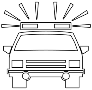 Police Car Outline Clip Art - vector clip art online ...