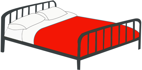 Clipart double bed