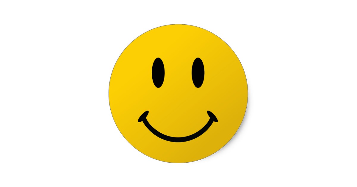 The Original Smiley Face Classic Round Sticker | Zazzle