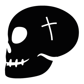 Skull Silhouette | Silhouette of Skull