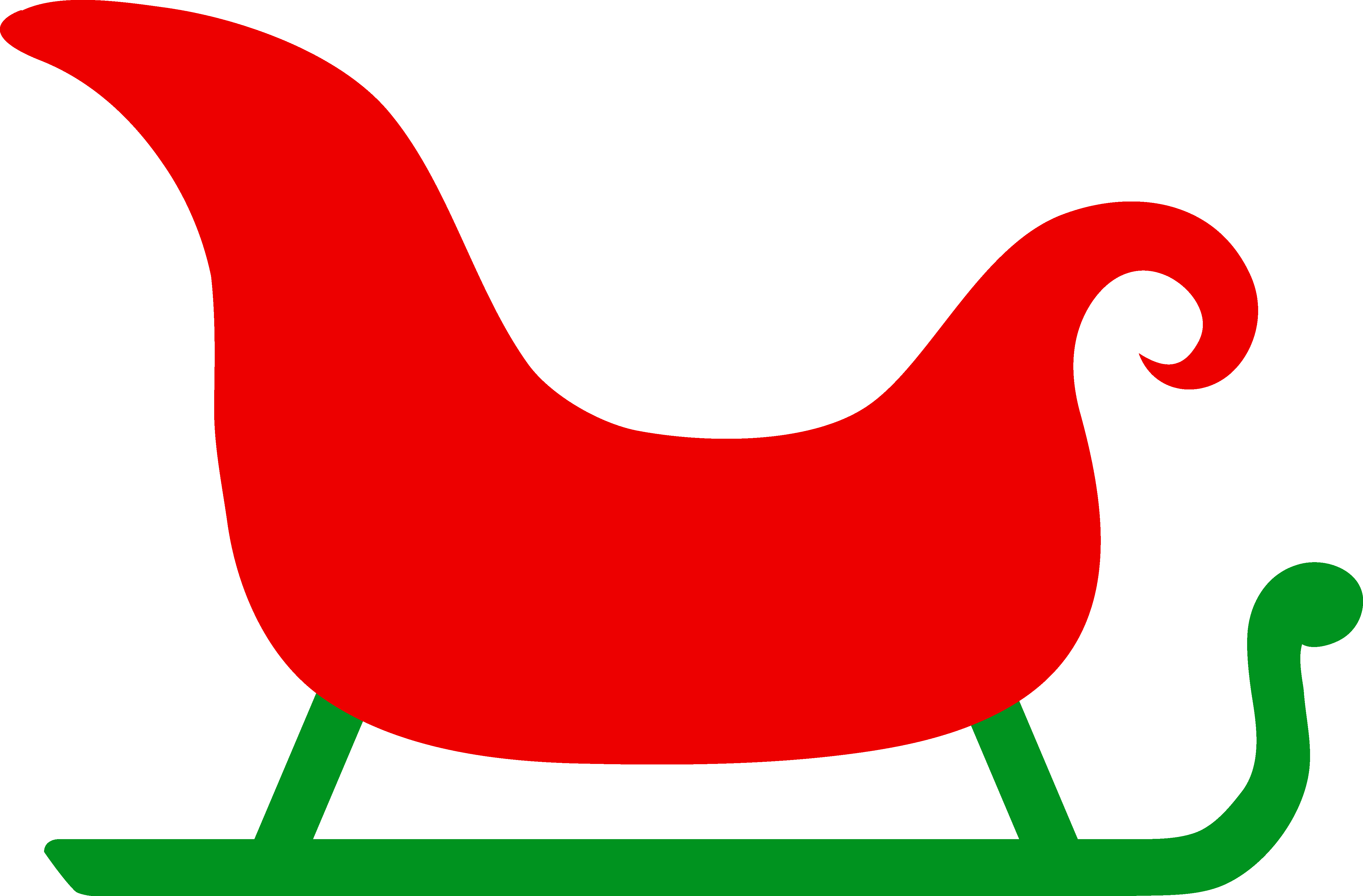 Santas sleigh clip art