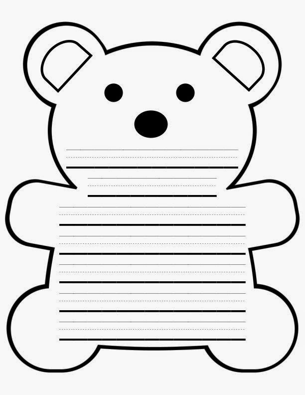 Best Photos of Paper Teddy Bear Template - Preschool Teddy Bear ...