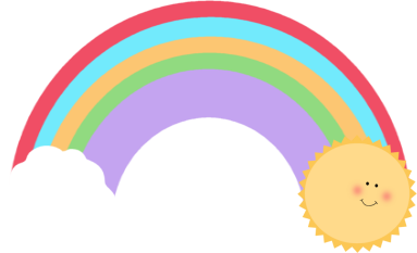 Sun And Rainbow Clipart