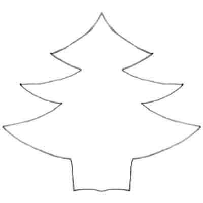 Best Photos of Simple Christmas Tree Template - Christmas Tree ...