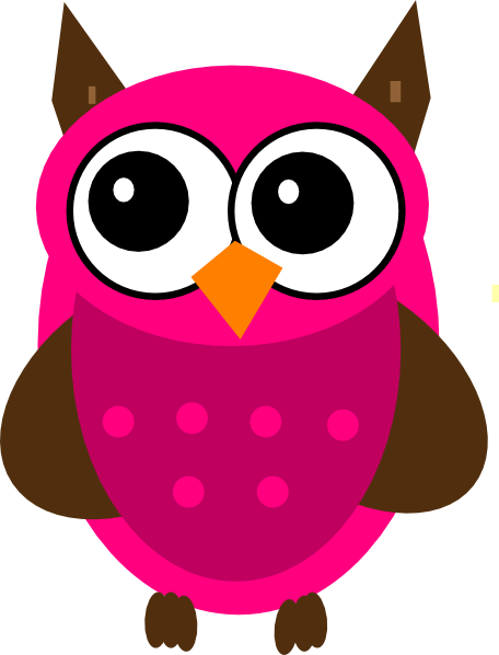 Baby Shower Pink Owl Clip Art - vector clip art ...