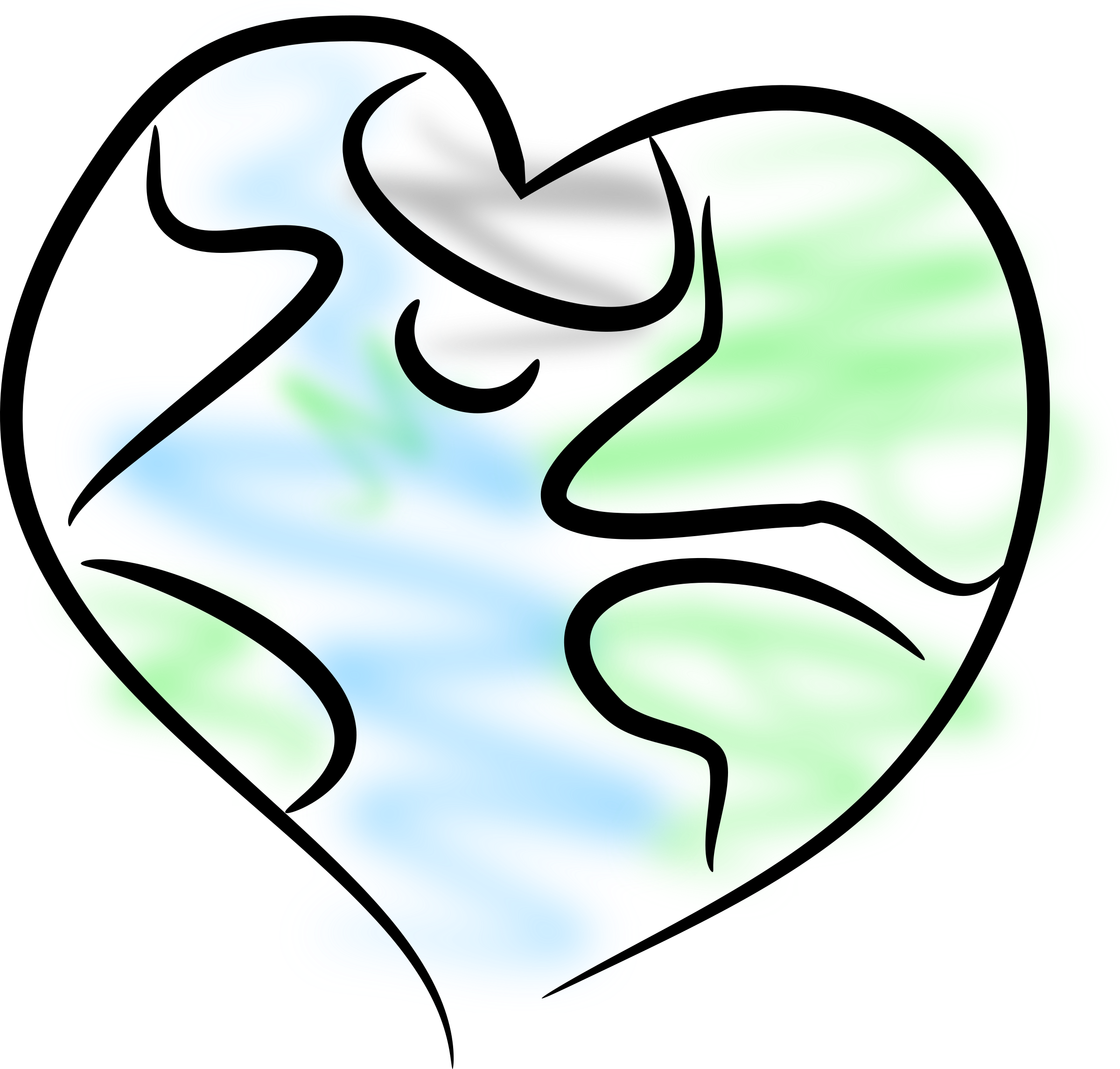 456 views Clipart - Earth Heart