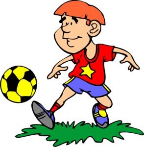 450 views People Playing Football Clipart